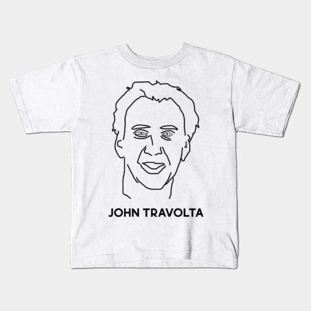 Nicolas Cage - John Travolta tee Kids T-Shirt by Coastal House Apparel 